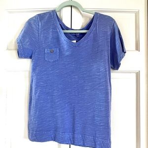 Fresh Produce Heritage Logo Feminine T-shirt Top Periwinkle Blue